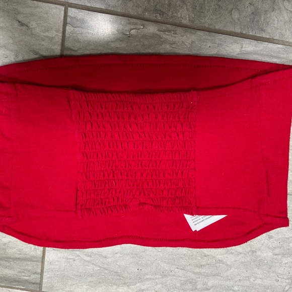 red corset-like tube top - Picture 2 of 4